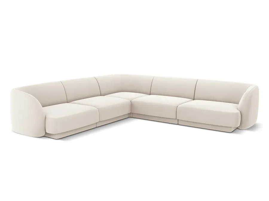 Kutna garnitura Miley 255x255cm, Materijal: Baršun - Čakovec, Čakovec-zapad