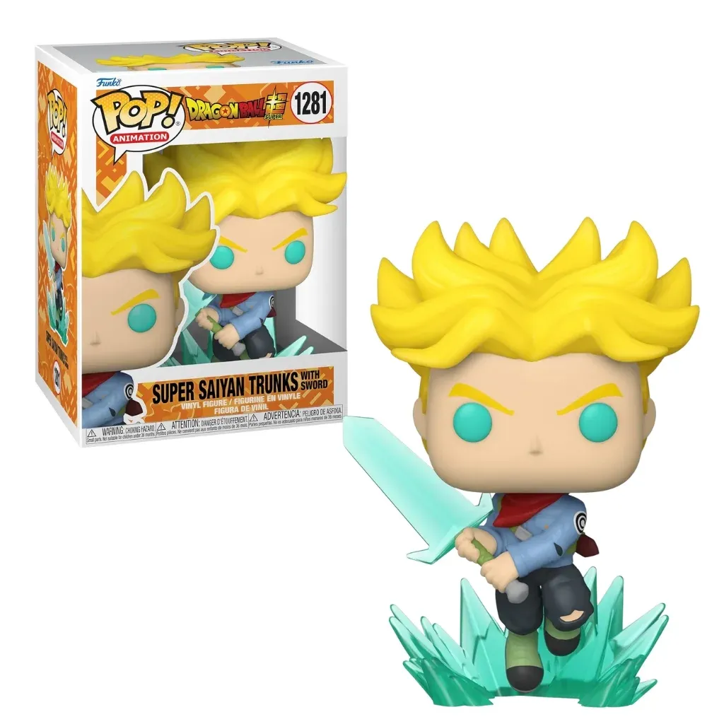 funko pop! animation: dragon ball super saiyan trunks with sword 1281 - slika 4