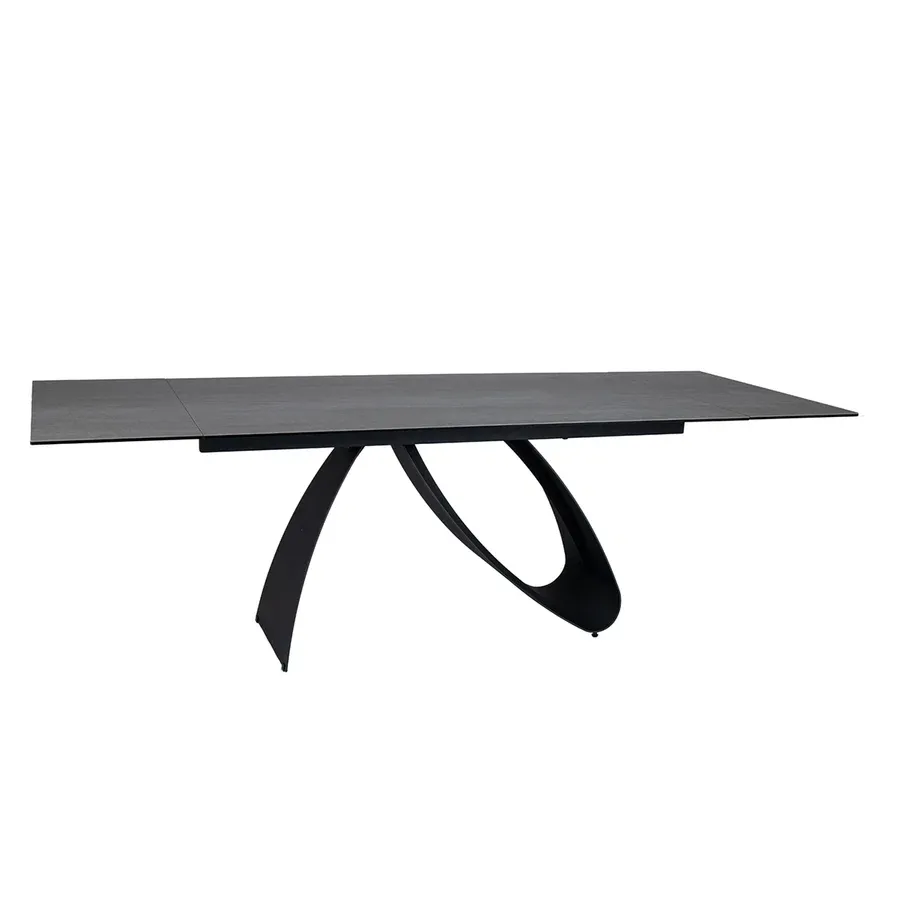 blagovaonski stol diuna 160/240x90cm, materijal: kaljeno staklo - slika 2