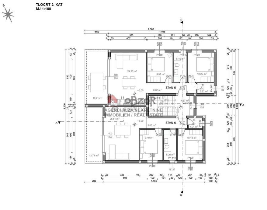povljana- dvosoban apartman (s6) 67,37m2 - novogradnja - slika 6