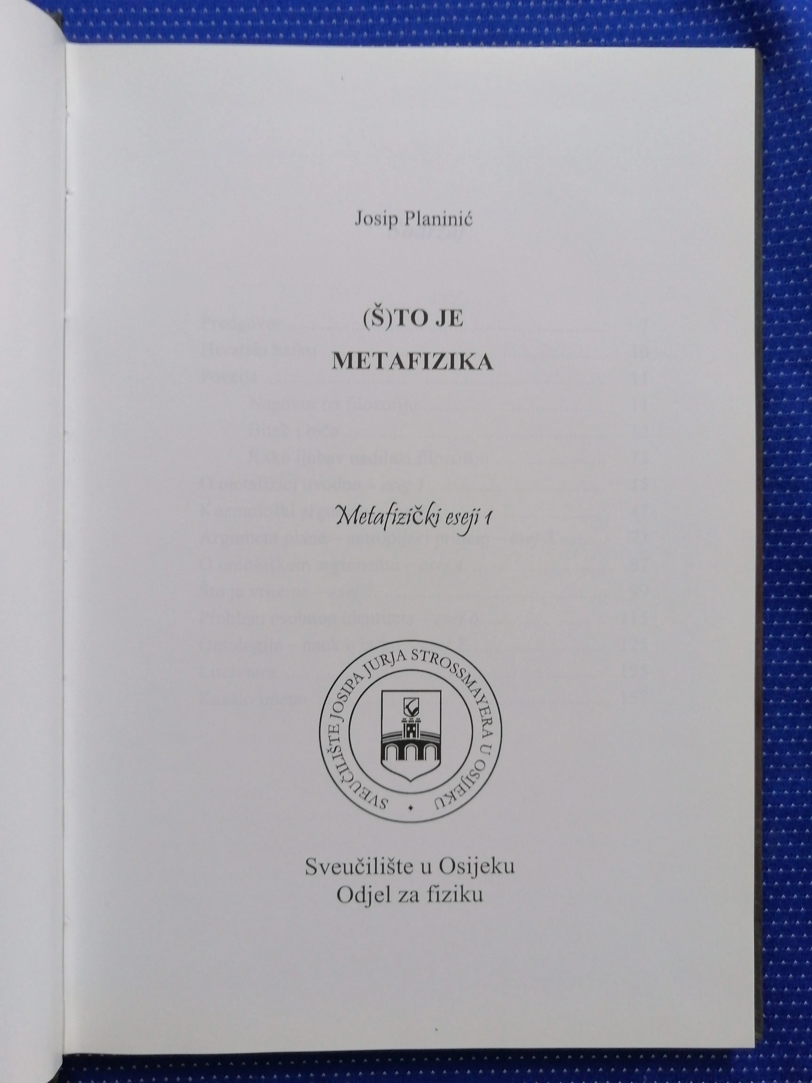 josip planinić – (š)to je metafizika - slika 2
