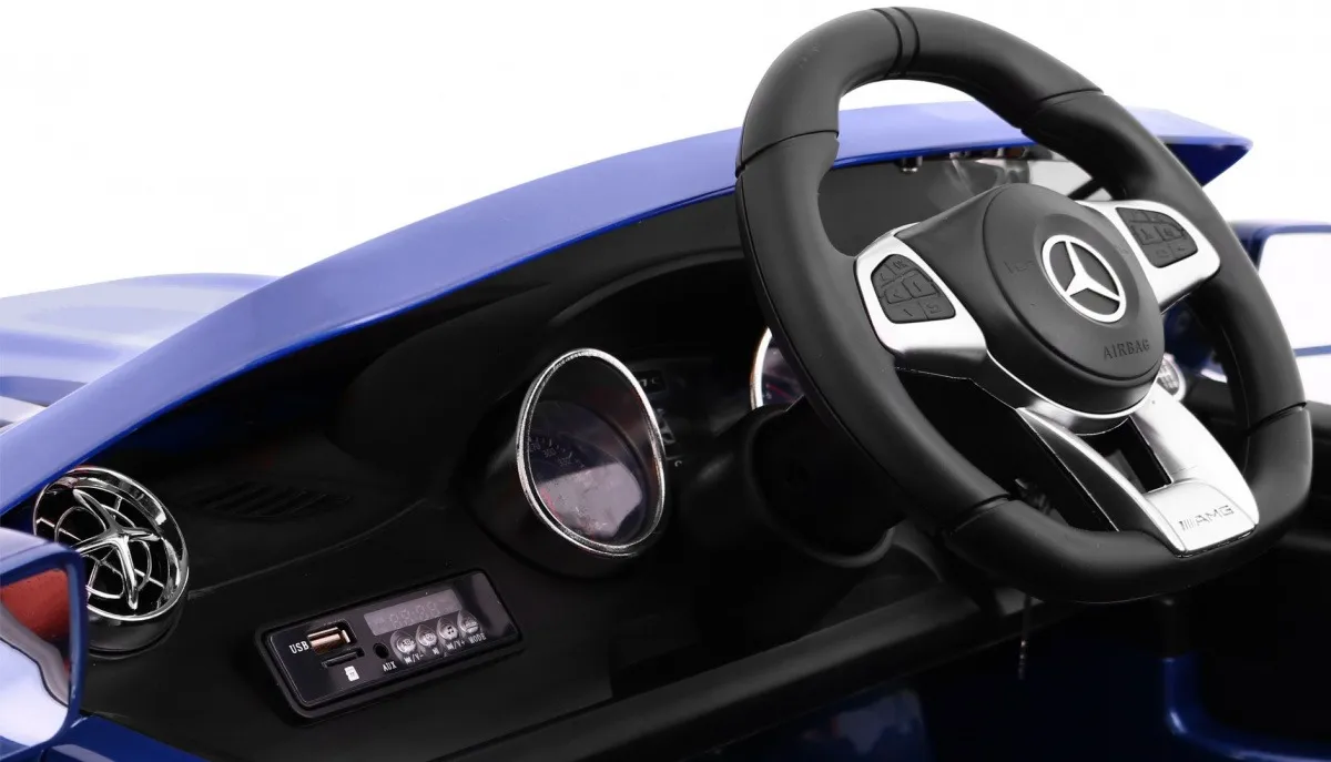 licencirani auto na akumultor mercedes amg sl65 - plavi/lakirani - slika 8