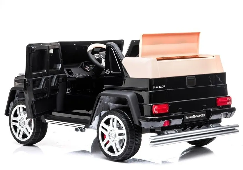 licencirani auto na akumulator maybach mercedes a100 - crni/lakirani - slika 10