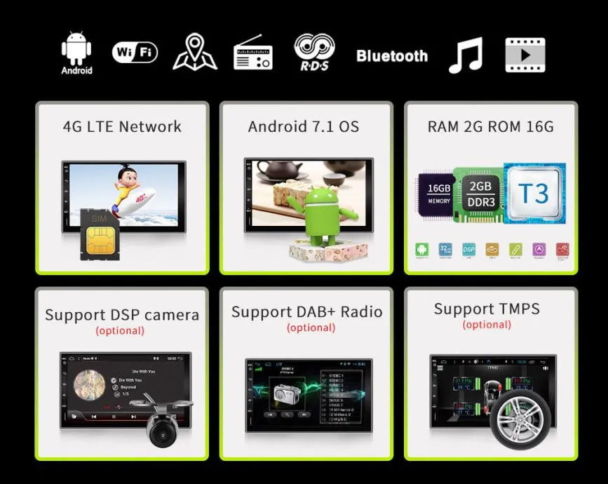 2din radio android 10 gps parking kamera - slika 3