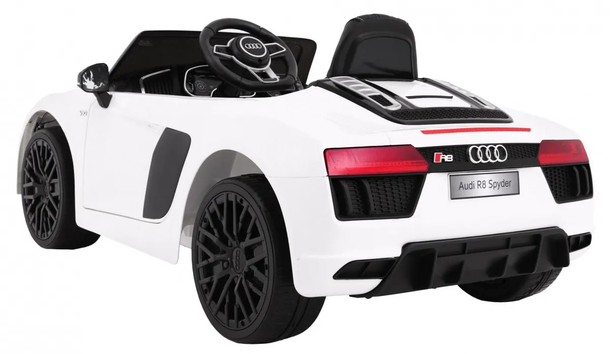 licencirani auto na akumulator audi r8 spyder rs - bijeli - slika 2