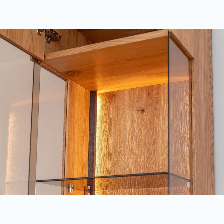 vitrina collodi 43x205cm, materijal: masivno drvo hrast - slika 15