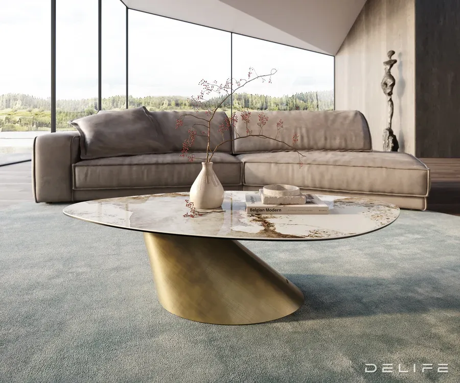 klub stolić edge 140x76cm, materijal: keramika minas melange - slika 2