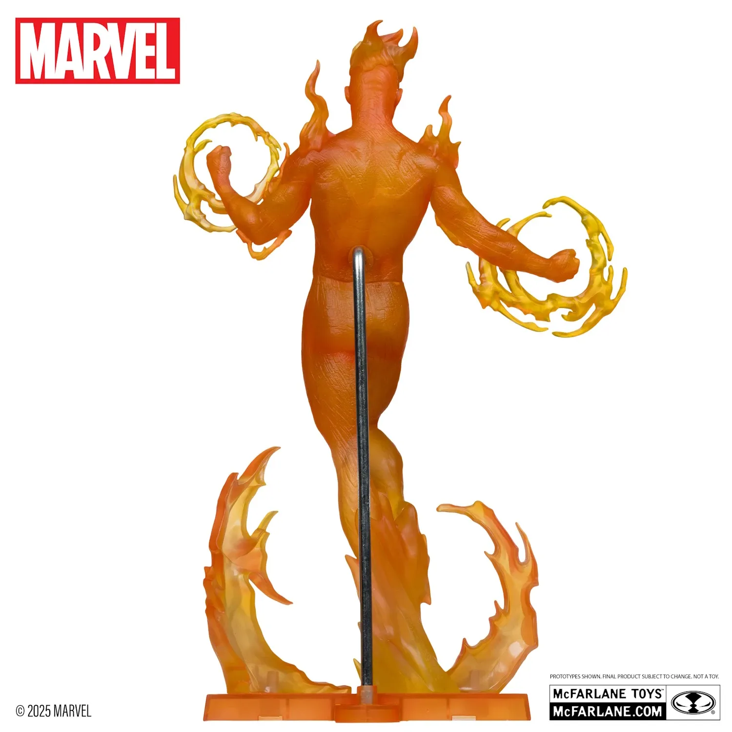mcfarlane marvel – human torch figura, 29cm + stripmarvel 2-in-one #10 - slika 6