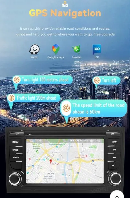 audi a4 original android multimedija navigacija parking kamera - slika 11