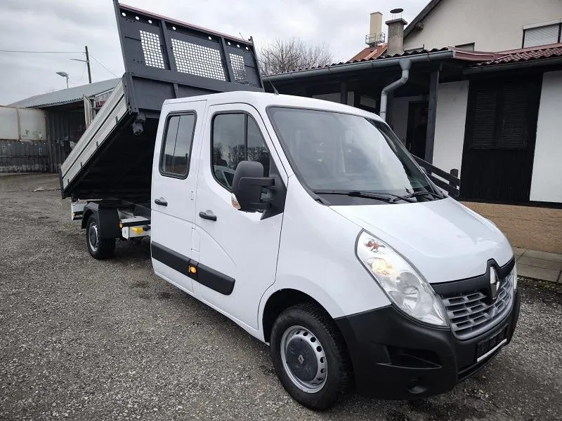 renault master 2.3 dci*130ks*trostrani kiper*dupla kabina*klima* - slika 2