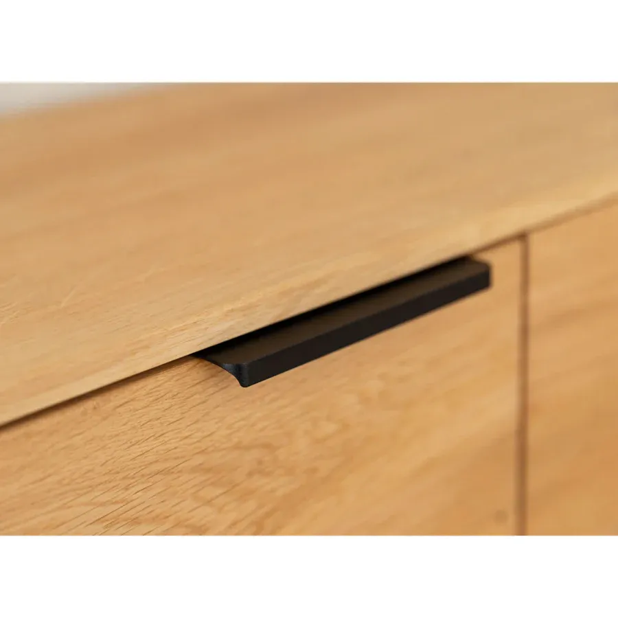 komoda tirano 154x39 cm, materijal: masivno drvo hrast - slika 4