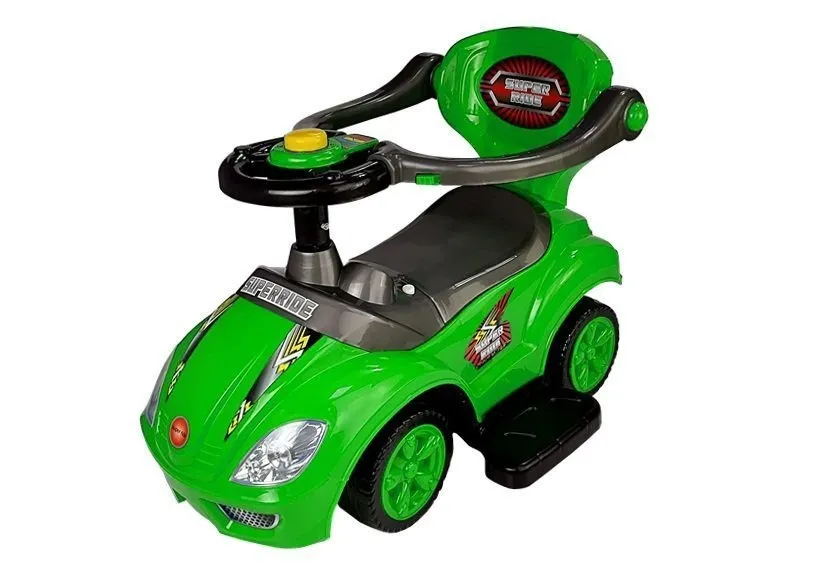 dječja guralica mega car 3in1 - zelena - slika 6