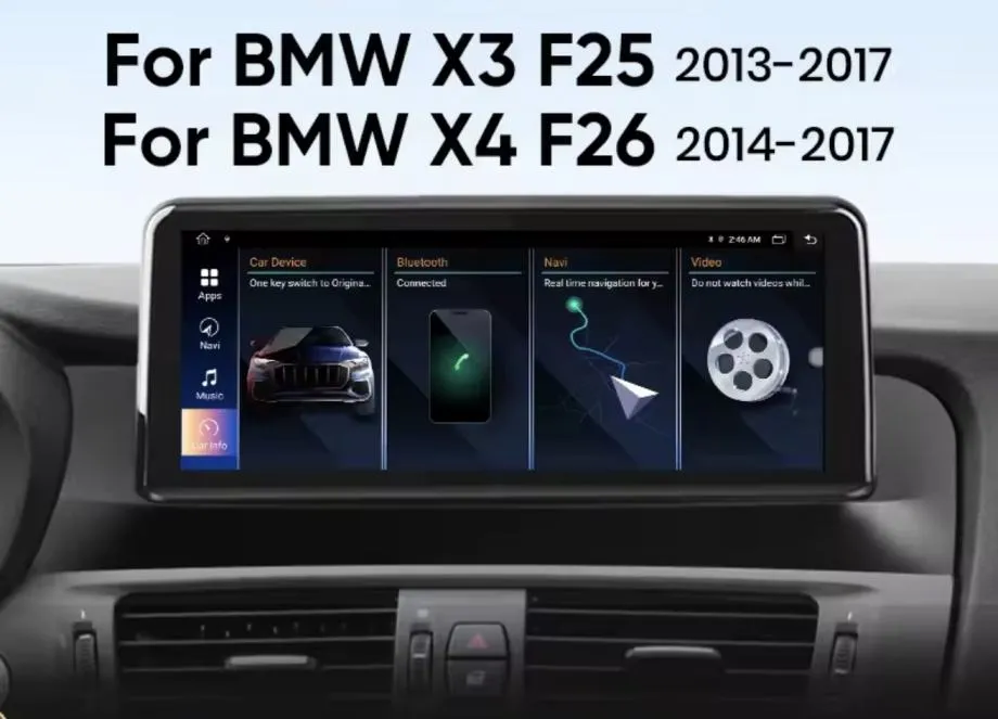 bmw x3 f25 x4 f26 original multimedija android navigacija carplay wifi - slika 13