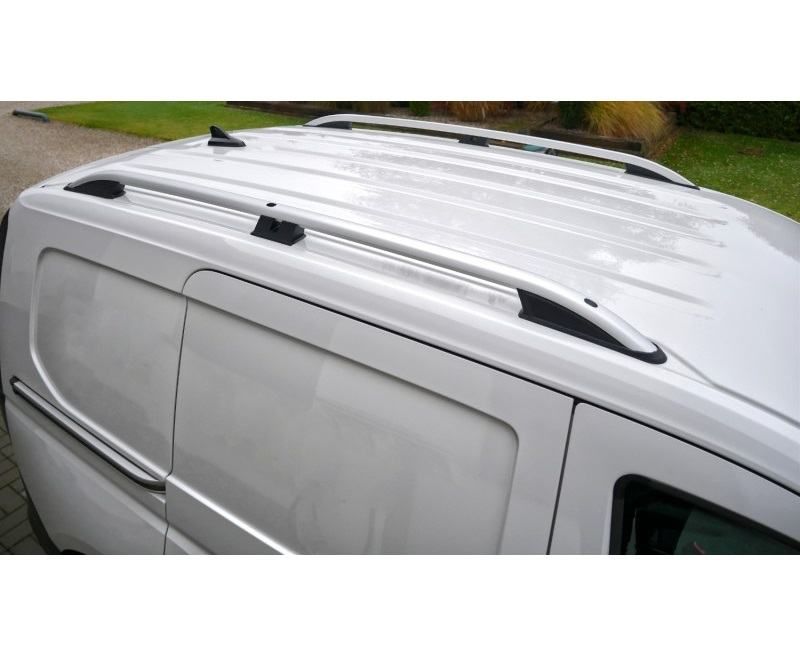 uzdužni krovni nosači za vw caddy v - crni- srebrni-top izgled- akcija - slika 2