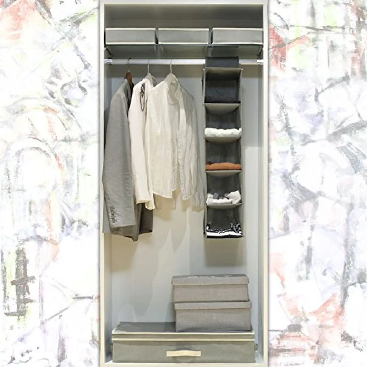 organizator za ormar 5 grey - slika 3
