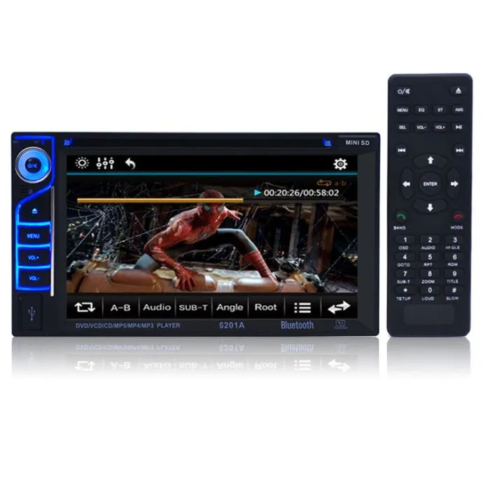 2din auto radio dvd aux mp3 usb sd kartica bluetooth daljinski - slika 3