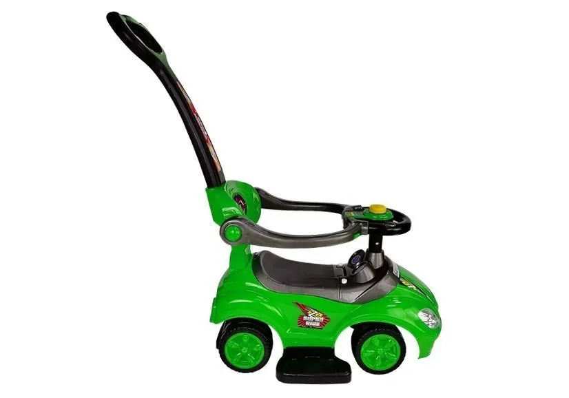 dječja guralica mega car 3in1 - zelena - slika 4