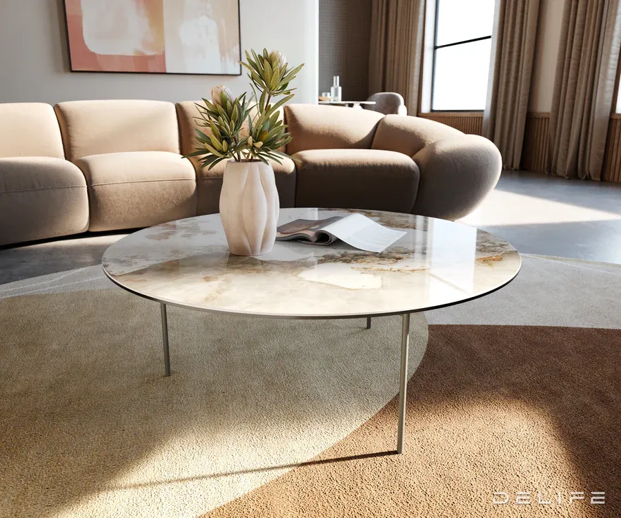 Klub stolić Edge 90x90cm, Materijal: Keramika Minas Melange - Čakovec