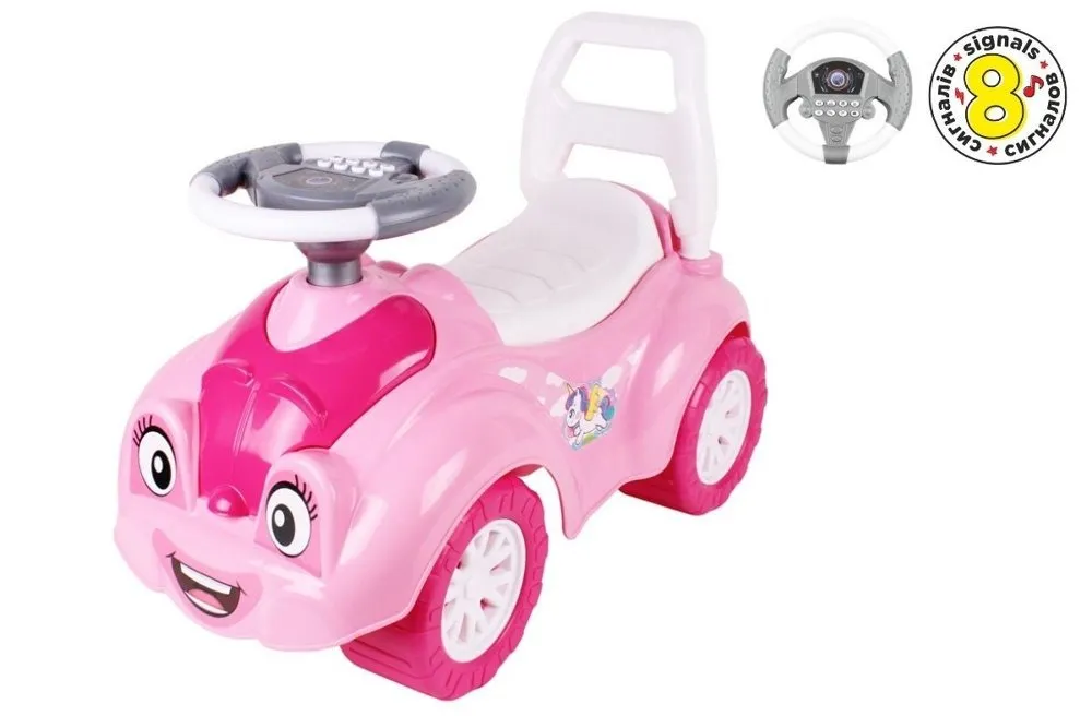 Car Ride-on 6658 Pink Sounds, Horn - Mursko Središće