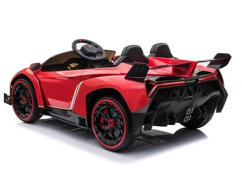 licencirani auto na akumulator lamborghini veneno 4x4 + mp4 - crveni - slika 5