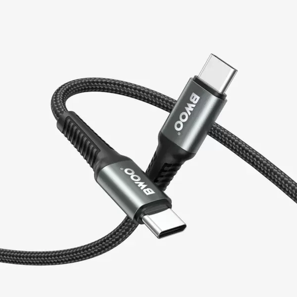 usb-c na usb-c kabel za brzo punjenje pd 60w najlon 1m max bwoo - slika 4