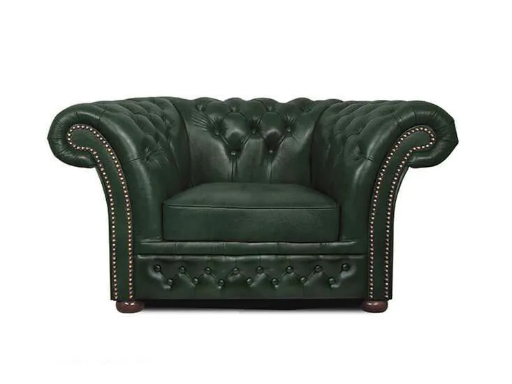 Chesterfield Fotelja Winfield Basic Luxe Leather | 1-sjedište - Ježdovec, Zagreb