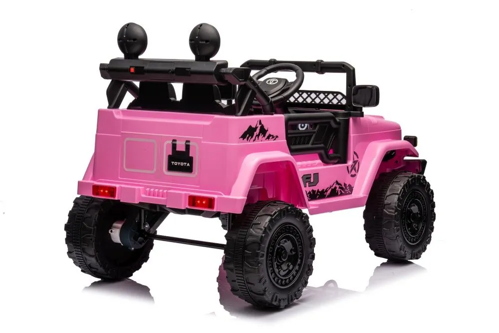 licencirani auto na akumulator toyota fj white 4x4 - rozi - slika 3