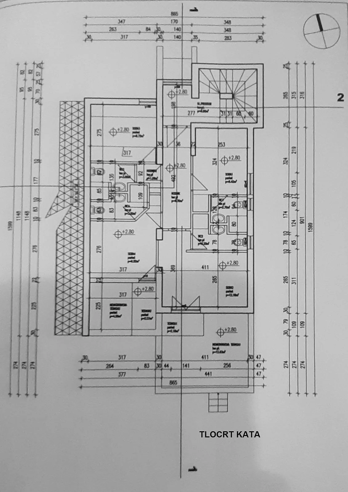 vodice- 140 m od mora i plaže, prodaja kuće 300m2 sa pogledom na more! - slika 28