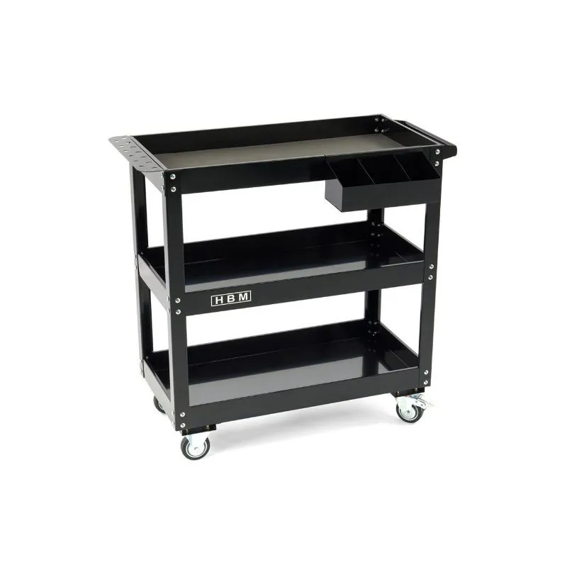 kolica za alat s 3 police i kutijicom - slika 2