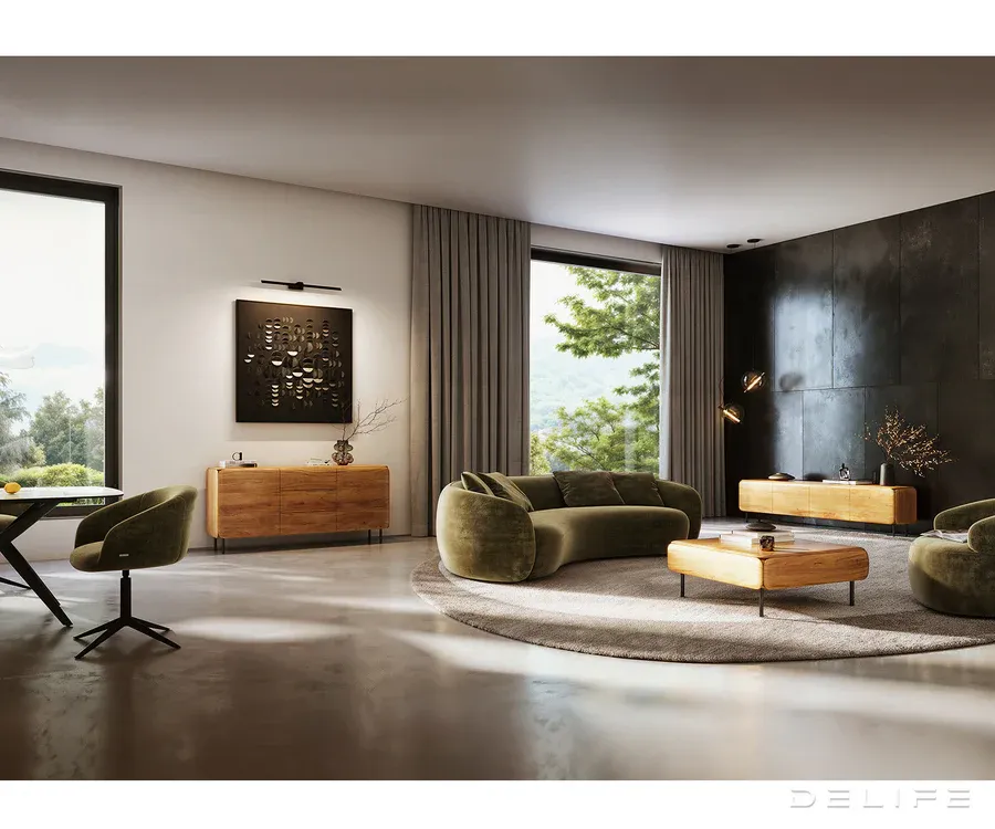 viseća tv komoda shavani 175x40cm, materijal: bagrem - slika 6
