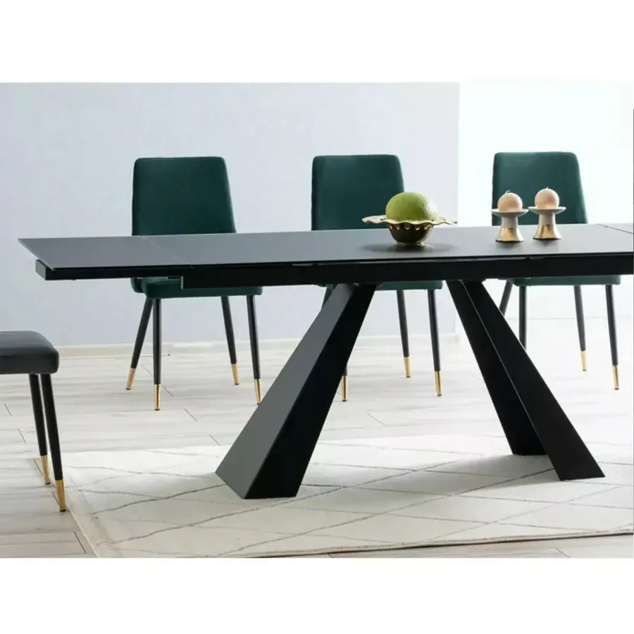 blagovaonski stol salvadore 160/240x90cm, materijal: kaljeno staklo - slika 8