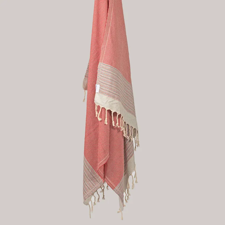 peshtemal terra, coral blush - slika 3