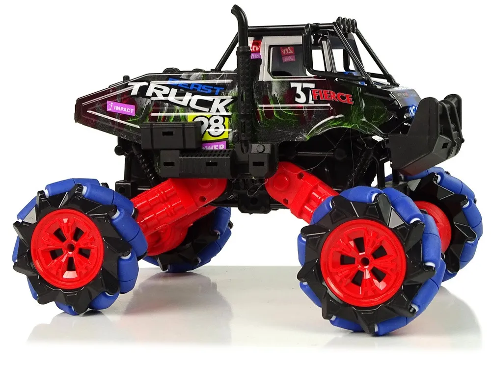 remote controlled 1:16 blue 2.4g 360 degree terrain drift car - slika 3
