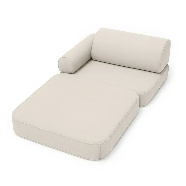 mala modularna sofa za unutarnju/vanjsku upotrebu za djecu - bež - slika 3