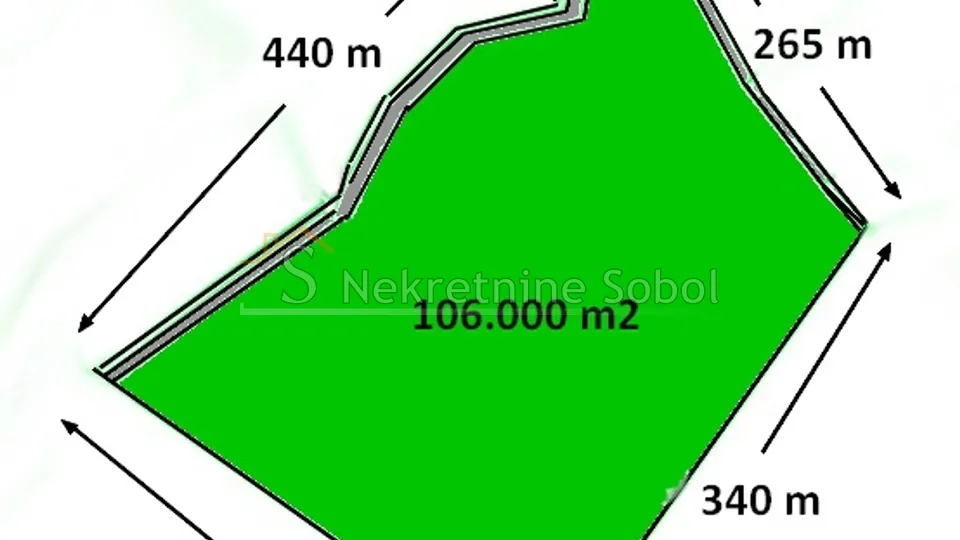 osor, otok cres - poljoprivredno, 106000 m2 prodaja - slika 2