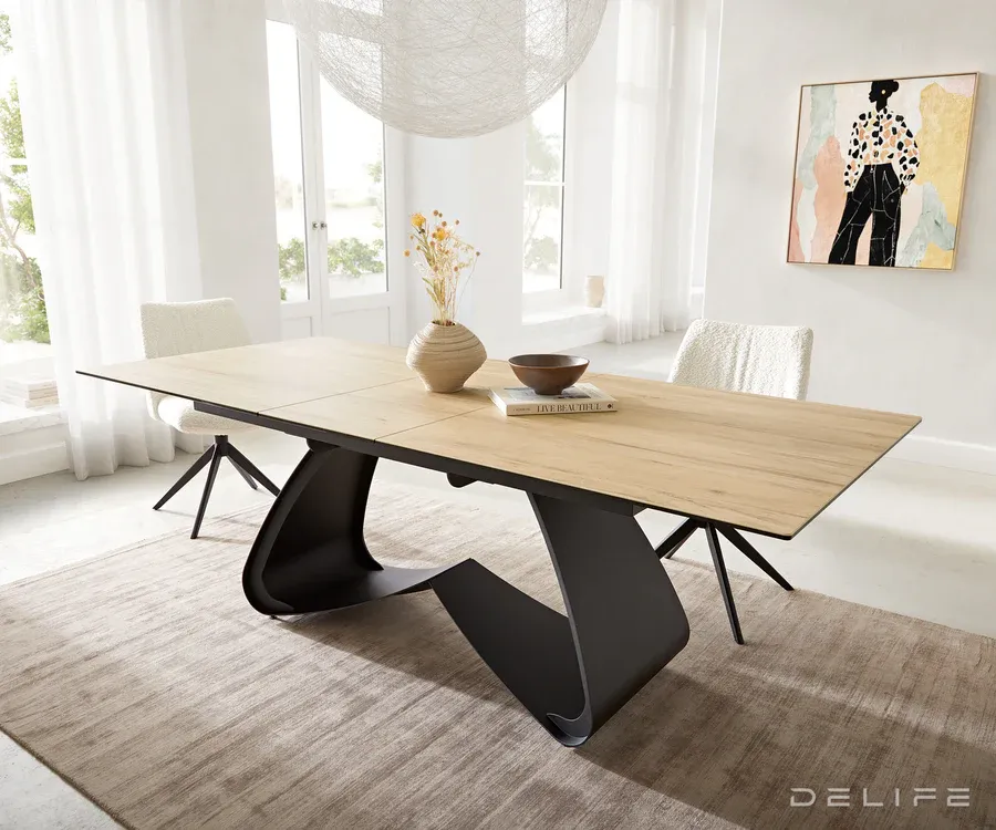 Produljivi stol Edge 180/220x100, Materijal: Keramika Laminam Sabbia - Čakovec, Čakovec-zapad