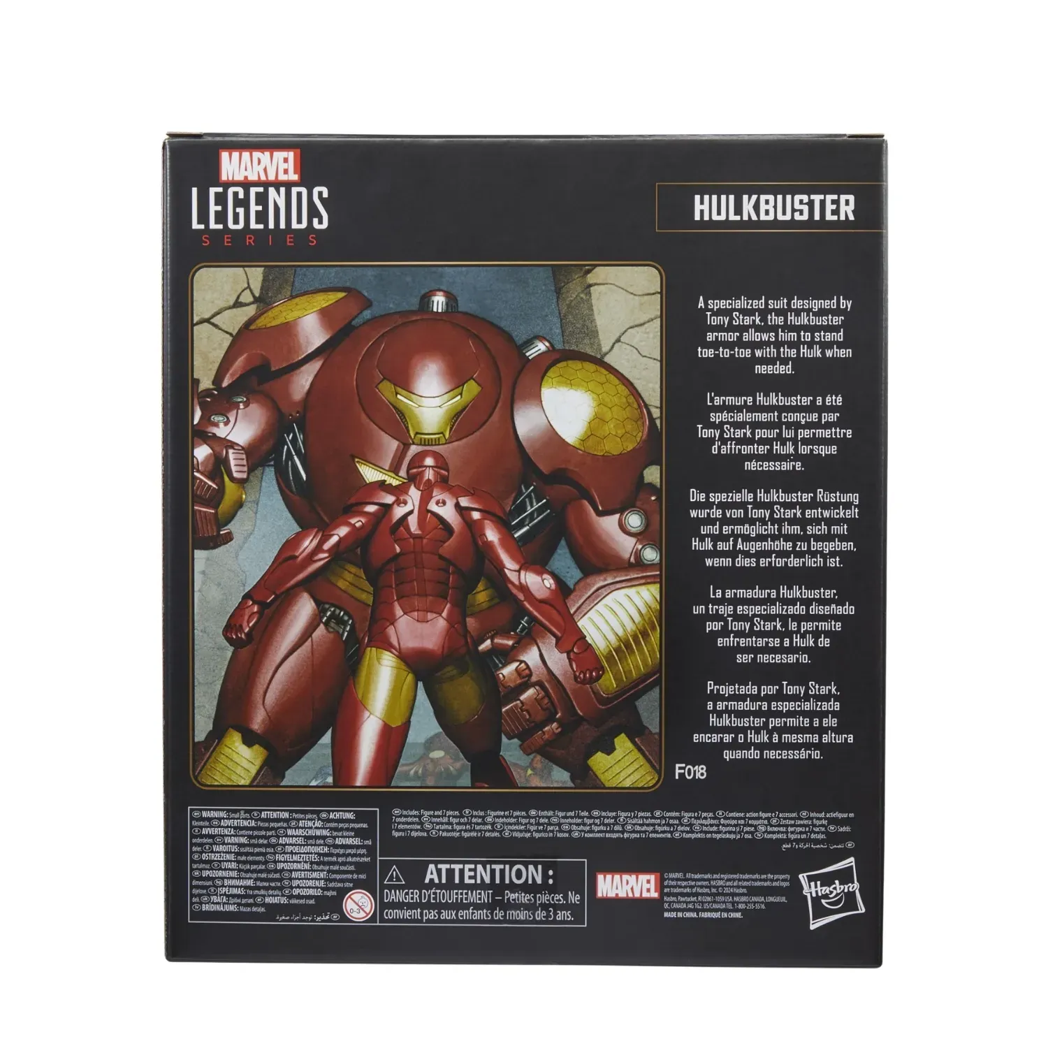 marvel legends series: hulkbuster (85th anniversary) figura, 25cm - slika 12