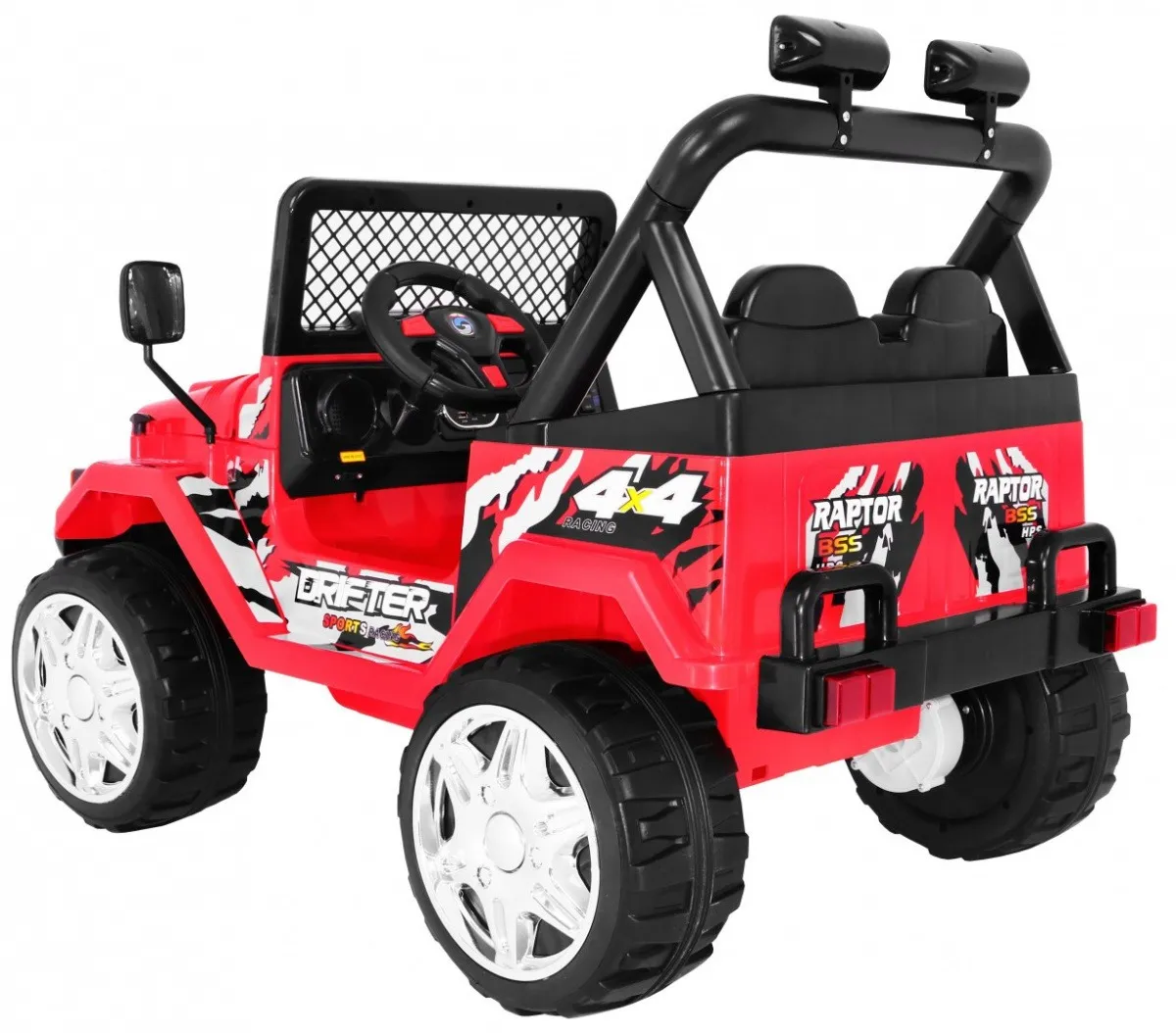 auto na akumulator raptor drifter - crveni - slika 2