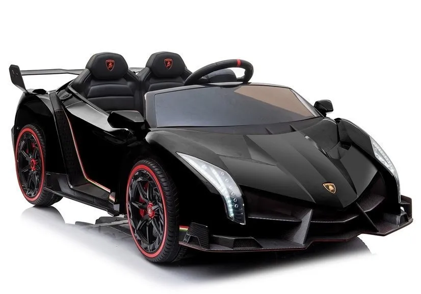 Licencirani auto na akumulator Lamborghini Veneno 4x4 + MP4 - crni - Mursko Središće
