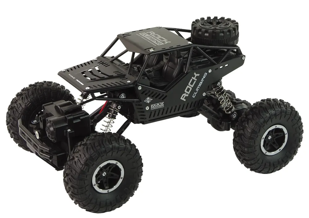 rc rover 1:16 car black remote controlled vehicle - slika 2