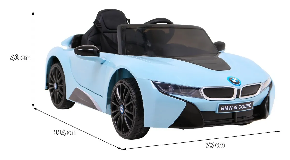 licencirani auto na akumulator bmw i8 lift - svijetlo plavi - slika 2
