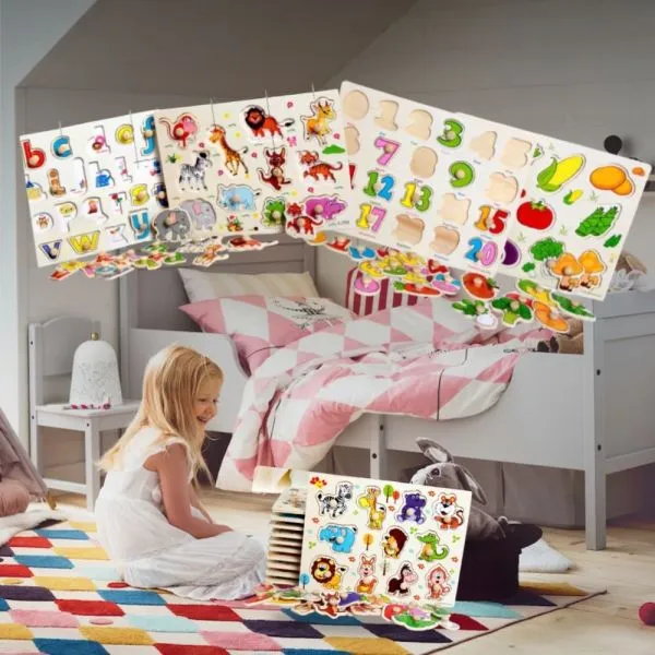 (3kom paket) Drvene puzzle promo akcija dana - Zagreb