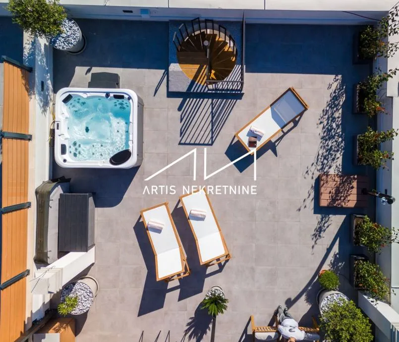 Luksuzni penthouse u Zadru – rooftop, jacuzzi, pogled na more - Zadar