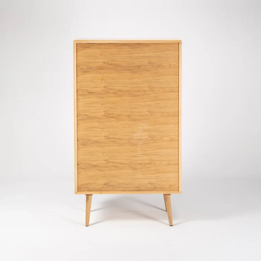 komoda mua 74.3x131.8cm, materijal: puno drvo hrast - slika 9