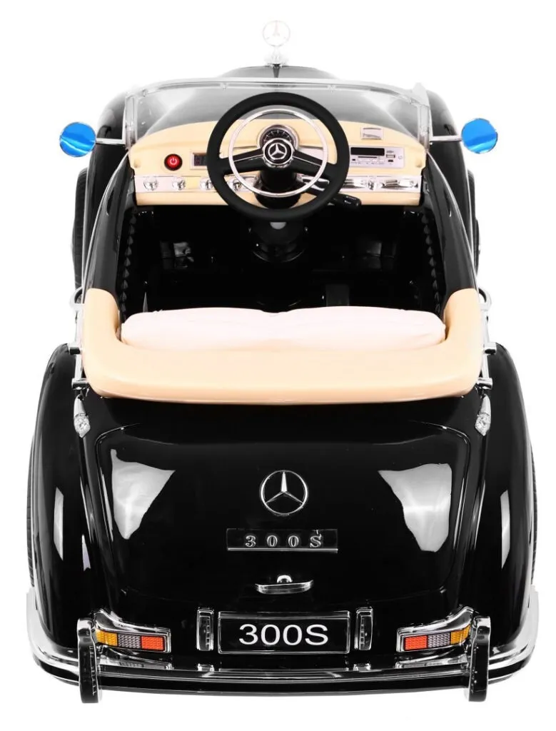 licencirani auto na akumultor mercedes benz 300s retro - crni/lakirani - slika 9