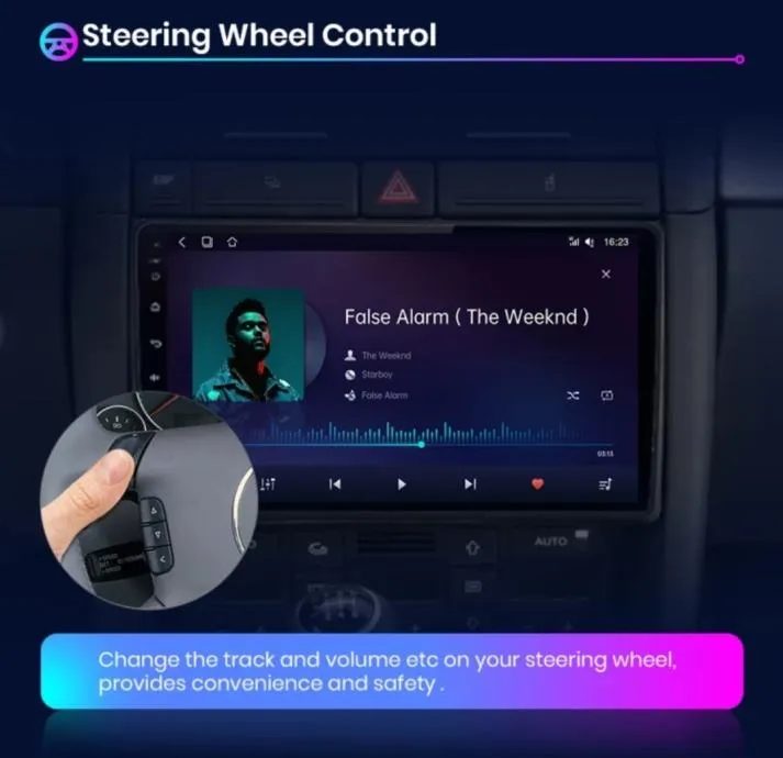 original multimedija audi a4 b6 s4 android 11 wifi gps parking kamera - slika 4