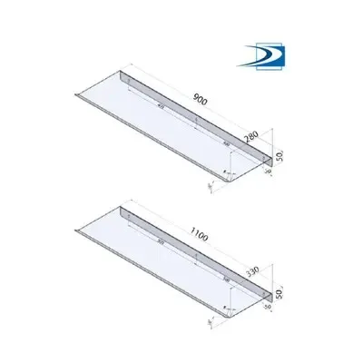 vecamco usmjerivač ispuha unutarnje jedinice 1100x330x50mm - slika 2