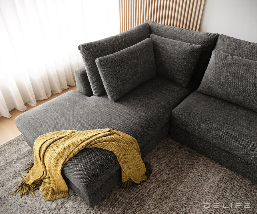 kutna garnitura isla 331x226cm, materijal: chenille - slika 6