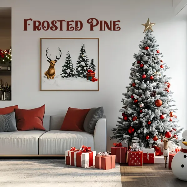 (210cm) Frosted Pine - Umjetni bor sa snježnim efektom - Zagreb