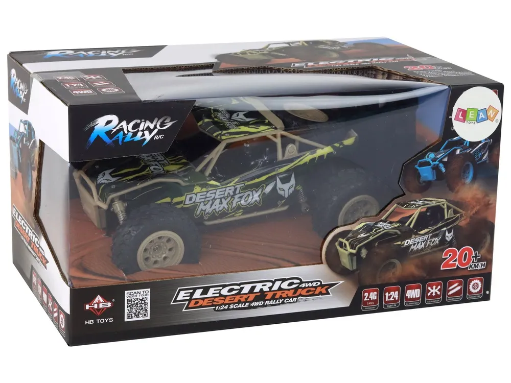 remote control off-road car r/c 1:24 brown-green - slika 7